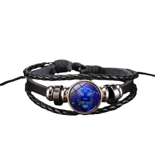 Skorzana-bransoletka-z-neonowym-Znakiem-Zodiaku-lew.png