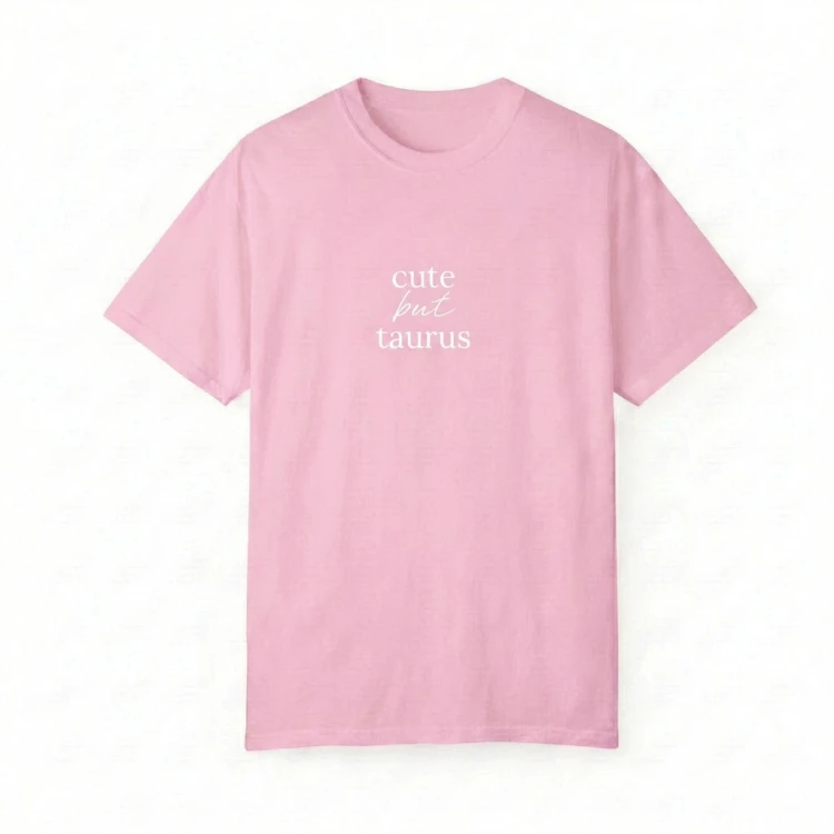 różowy t-shirt cute but taurus.png