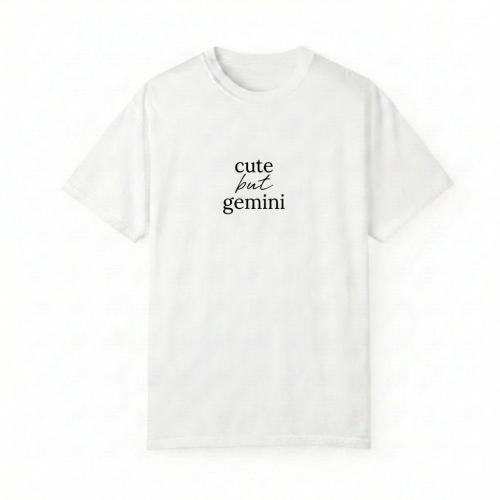 biały t-shirt cute but gemini.png
