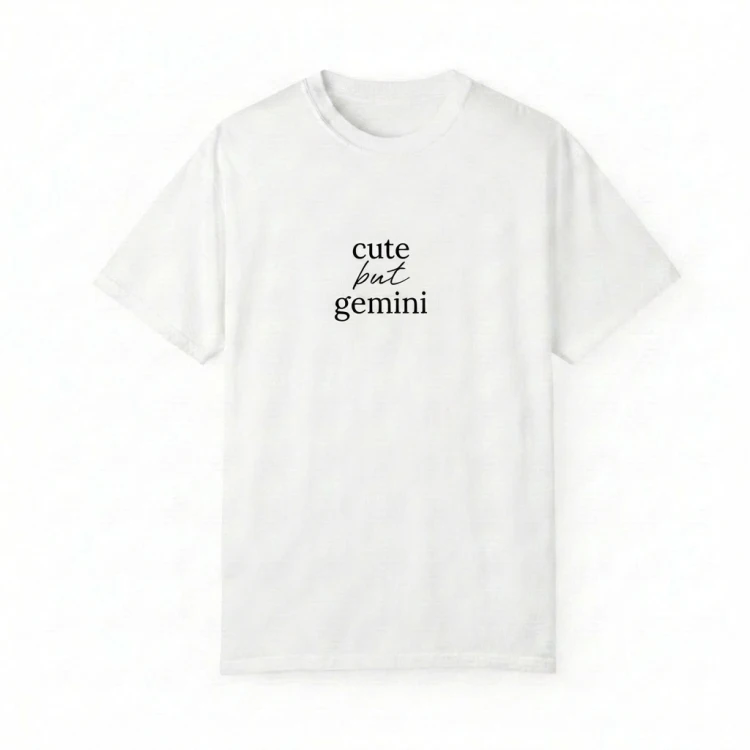 biały t-shirt cute but gemini.png