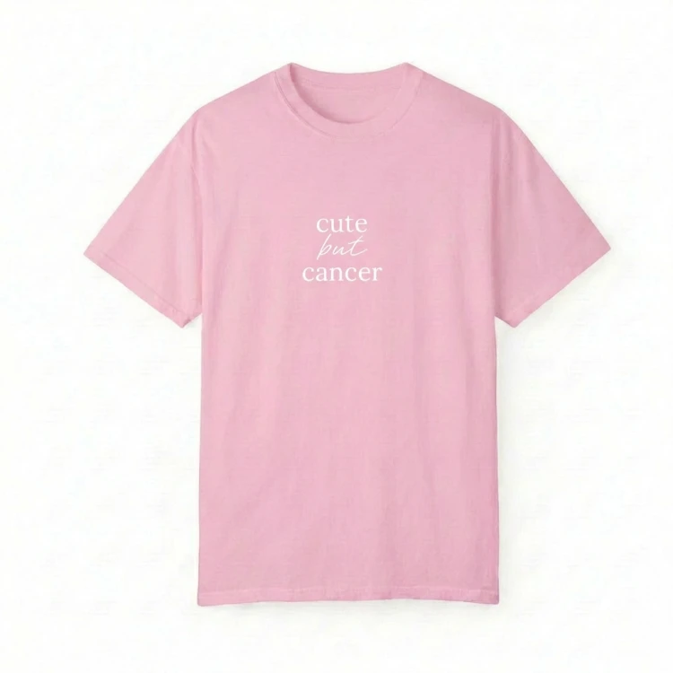 różowy t-shirt cute but cancer.png