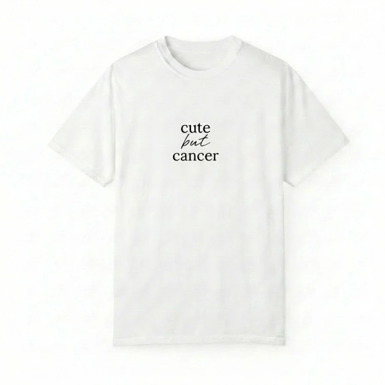 biały t-shirt cute but cancer.png