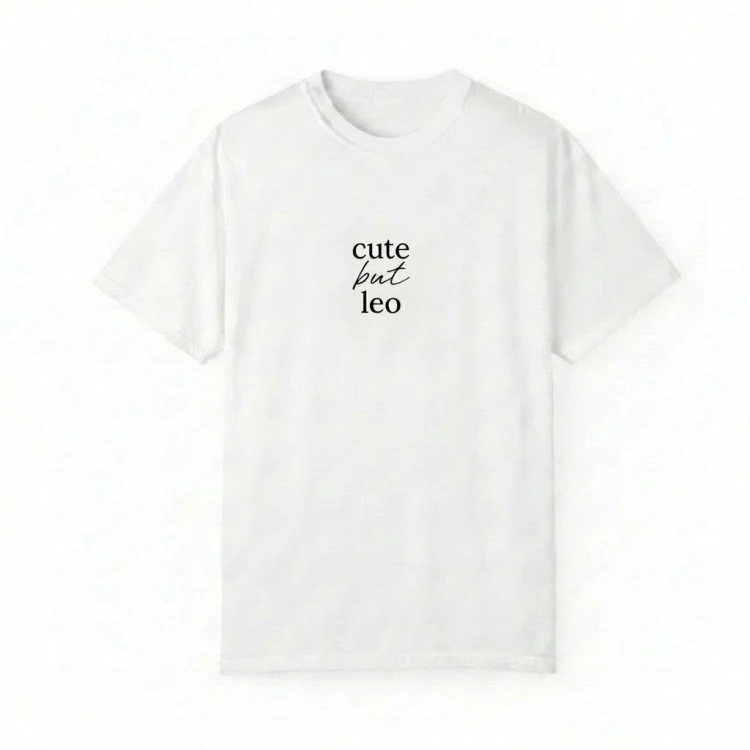 biały t-shirt cute but leo.png
