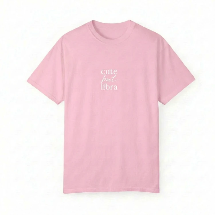 różowy t-shirt cute but libra.png