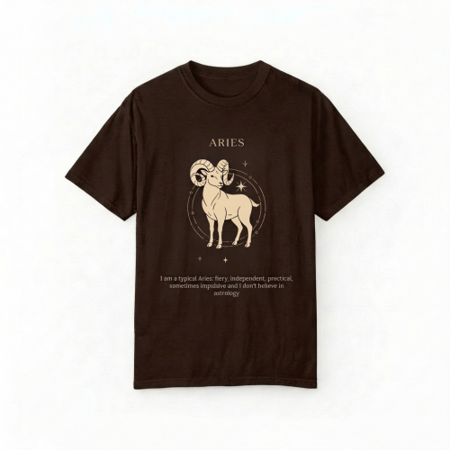 brązowy t-shirt znak zodiaku baran.png