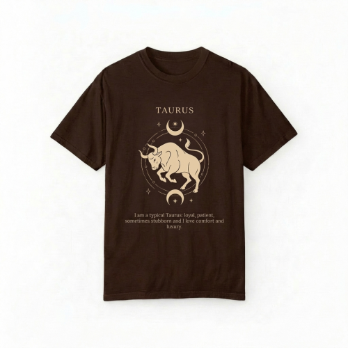 brązowy t-shirt znak zodiaku byk.png