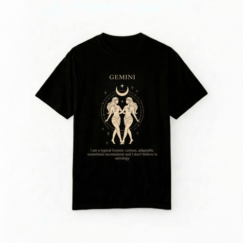 czarny t-shirt znak zodiaku bliźnięta.png