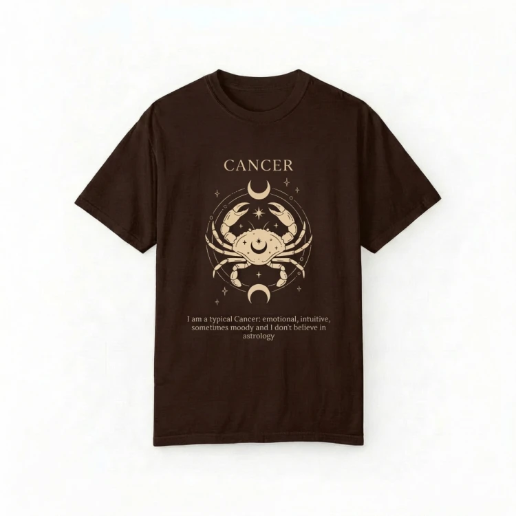 brązowy t-shirt znak zodiaku rak.png