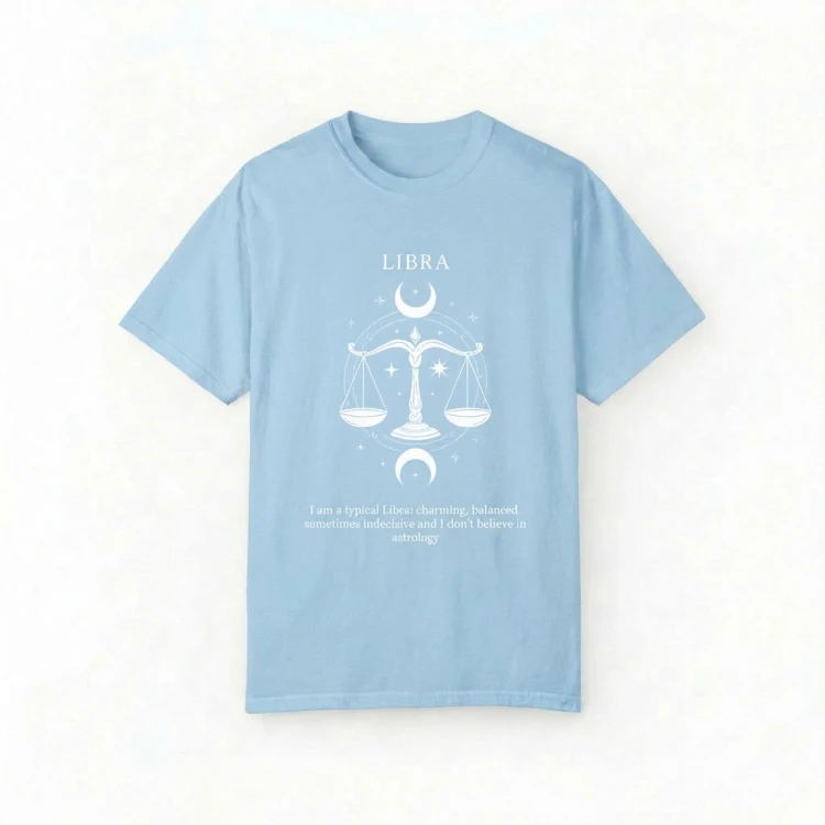 niebieski t-shirt znak zodiaku waga.png