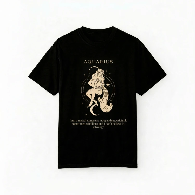 czarny t-shirt znak zodiaku wodnik.png