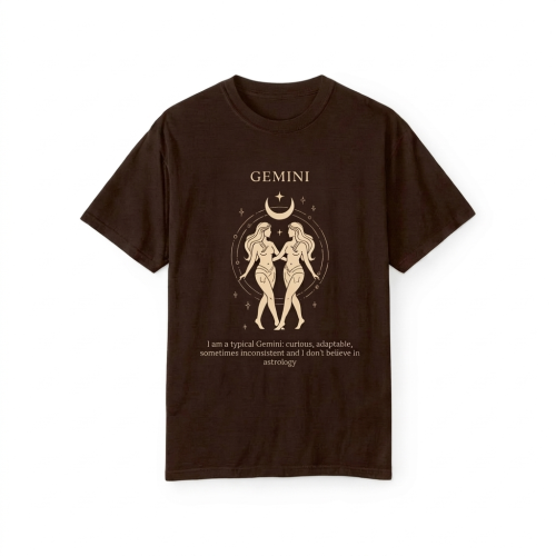 brązowy t-shirt znak zodiaku bliźnięta.png