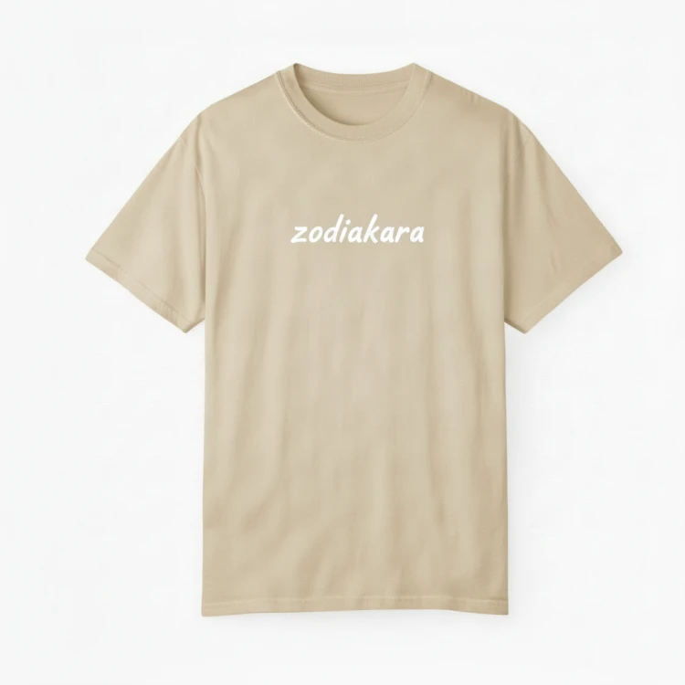 t-shirt zodiakara beżowy.png